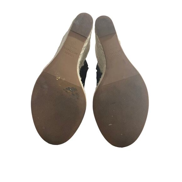 Stuart Weitzman Women’s Marabella Wedge Sandal SZ 5 Black Suede Espadrille Spain - Picture 9 of 10